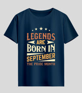 Legends are Born in September Unisex Half Sleeve T-Shirt